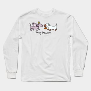 Happy Halloweenie Halloween Dachshunds Long Sleeve T-Shirt